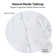 Comsa 19" Modern Minimalistic Natural Marble-Top End Table