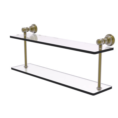 Freyja 2 Piece Glass Tiered Shelf