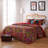 Greenland Home Fasihons Red 5-Piece King Size Bonus Set, 105x95 Inch-118707415-71537200
