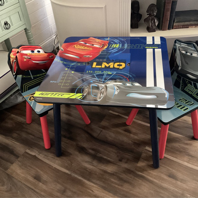 Furniture Outlet Lightning Mcqueen Folding Table And Chairs Disney