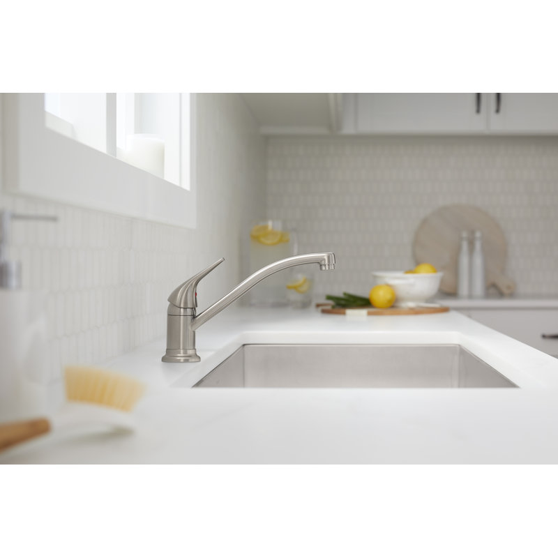 Single Handle Kitchen Faucet, Vibrant Stainless