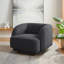 Chaise avec accoudoirs rembourrée 37 pouces avec pieds en bois (ensemble de 2)-1405243281