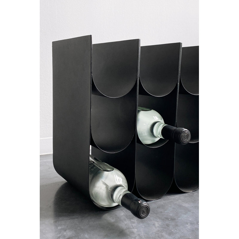 6 Bottle Tabletop Wine Bottle Rack in Black