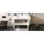 Meuble-lavabo mural moderne 36 po avec lavabo en céramique 36 po