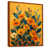 Toile avec cadre flottant brun