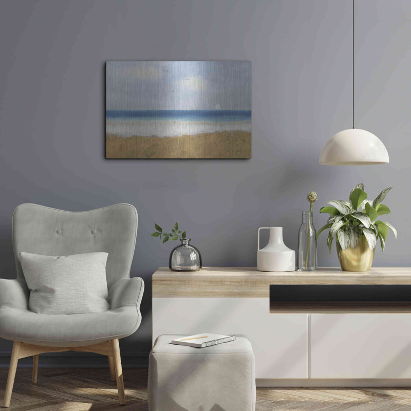 «Beach Horizon» par James Wiens, art mural en métal, H 16 po x l 24 po