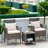 Nagey 2 - Person Patio Conversation Sets with Cushions-1081321517
