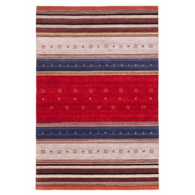 Kashkuli Gabbeh Red Rug 6'5" x 9'8"