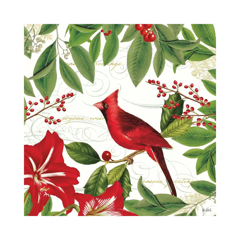 Christmas Garden V by Katie Pertiet - Wrapped Canvas Gallery-Wrapped Canvas Giclée, 93.98 cm H x 93.98 cm W x 1.91 cm D