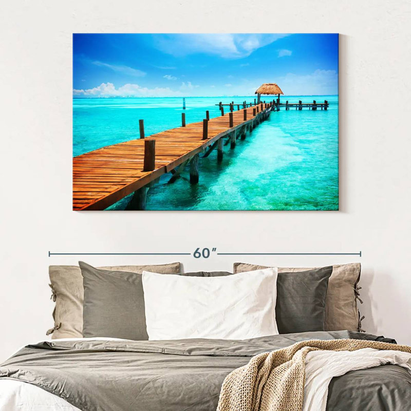 Heavenly Isla Mujeres Dock, H 34 po x l 51 po