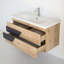 Meuble-lavabo en hêtre 40 po Babylone Oscar