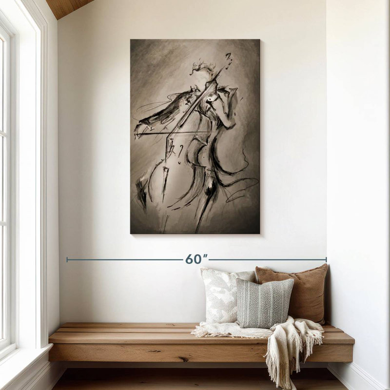 The Cellist Abstract