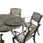 Cassady Mesh Lattice 7 Piece Dining Set