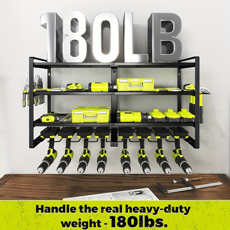 Wall Mount Tool Storage Rack