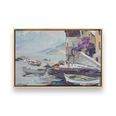 «Italiano Village Of Dreams On Canvas» par Richard A. Rodgers, reproduction
