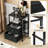 Nightstands Set of 2, End Tables with Charging Station and LED Lights