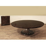 Round Mahogany Wood Dining Table