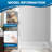 60" W x 32" D x 96" H 3-Piece Tub and Shower Wall Panels Acrylic Shower Surround Kit with White Large Tiles-117280267