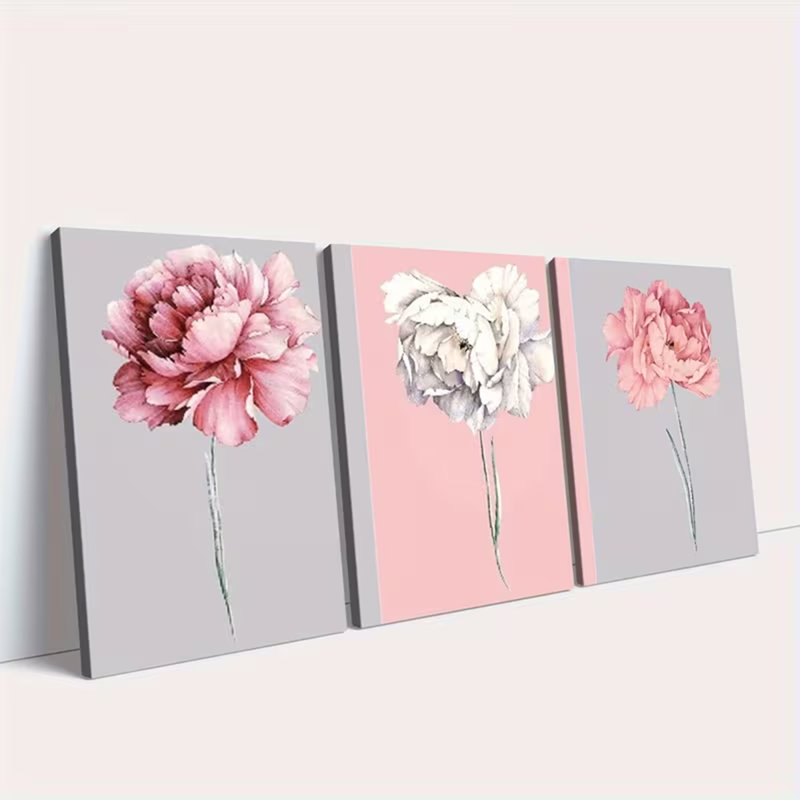 3 Piece Wrapped Canvas Print, 60 cm H x 120 cm W