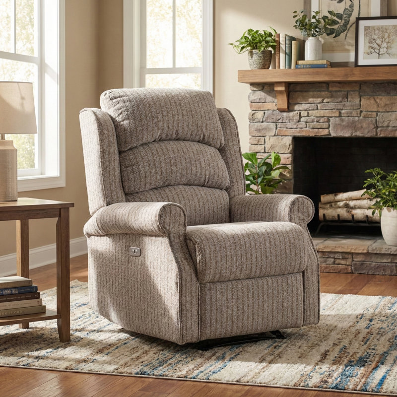 Lainey 79cm Wide Standard Recliner, Natural