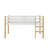 Twin Loft Bed With Guardrails And Ladder-721587282