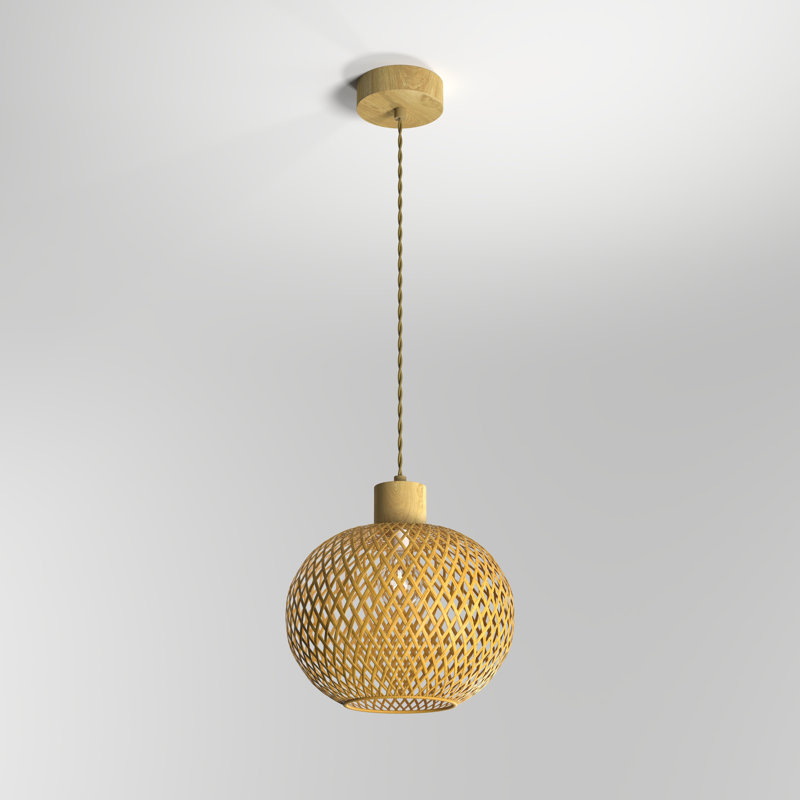 Luminaire suspendu en rotin Zeya