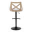 Ensemble de 2 tabourets de bar Charlotte Farmhouse