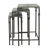 Set of 3 The Gilbert Nesting Tables Metal Plant Stand, L:24x14x26" M:21.5x11.5x23" S:19x9x20"
