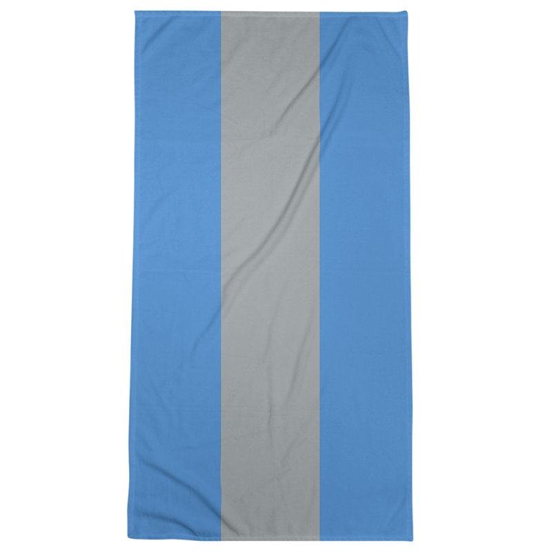 Bath Towel, Blue/Gray/Purple