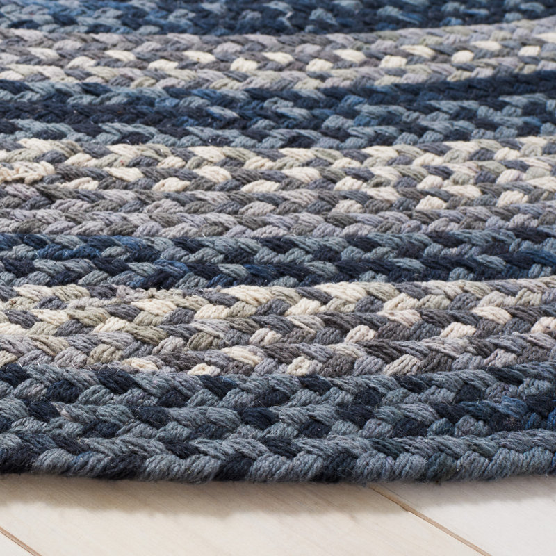 Burbach Flat Weave Cotton Rug, Oval 5' x 8'