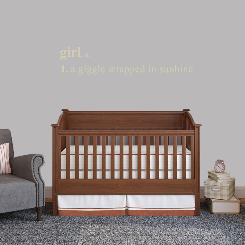 Décalcomanie murale fille, Beige