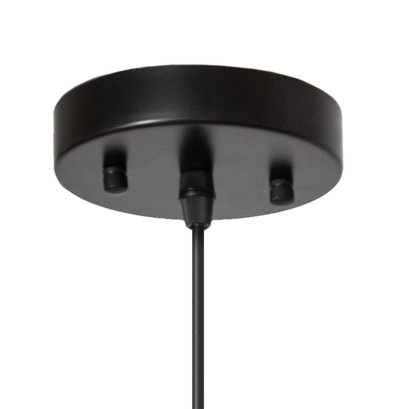 Luminaire suspendu sphère 1 lumière Farshad, Noir classique