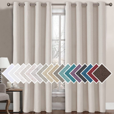 84 Inches Long Blackout Curtain 1 Panel