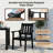All Weather Outdoor Table and Chairs 12 Pieces Patio Dining Sets Outside Furniture With Aluminum Frame HIPS Modern Patio Dining Set for 8 Person for Outside Backyard/Porch/Deck, 4-Tables 8-Chairs, Black-126661515-126661517