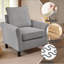 Ensemble de salon de 101 po en velours côtelé 3 pièces comprenant un canapé modulaire en L 4 places, un repose-pieds et une chaise-2046352906