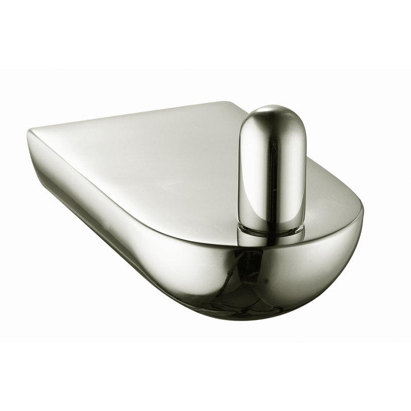 Wall Mounted Single Robe Hook, Brushed Nickel