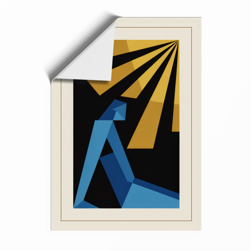 Forward Light Art Deco - Framed Print, Unframed, A2 - 59.4 x 42.0 cm