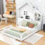 Lit maison avec rangement spacieux et port USB-1591505444