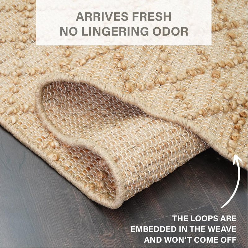 Tapis en jute Nira Chunky, 8 x 10