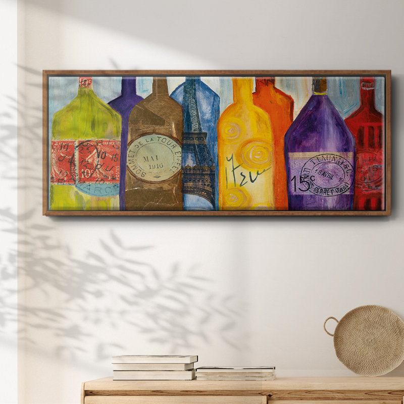 Vive La Bourgogne - toile encadrée, H 8 po x l 20 po