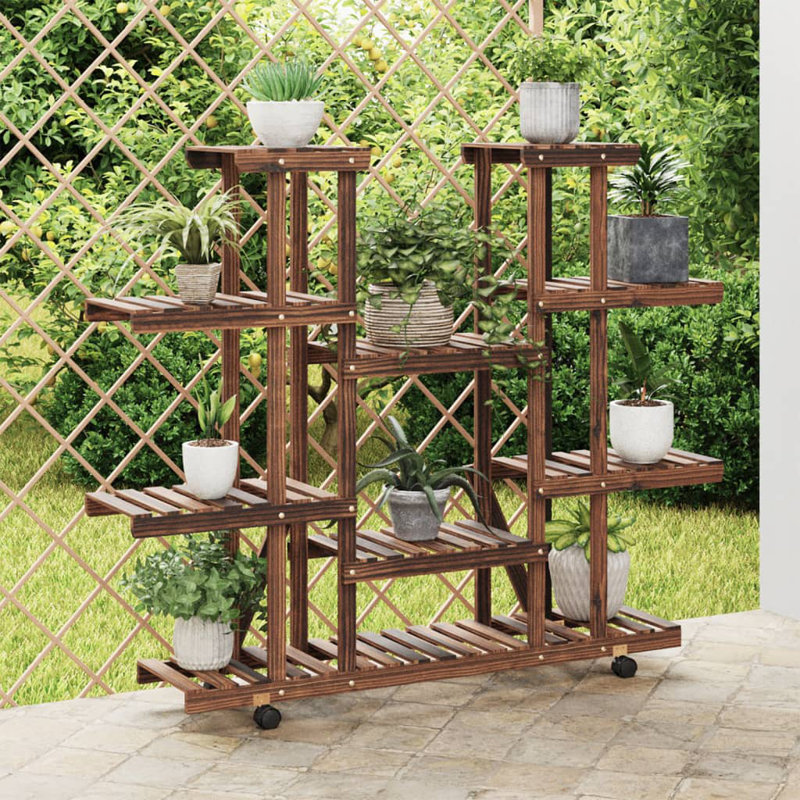 Noan Plant Stand, Carbonized Brown