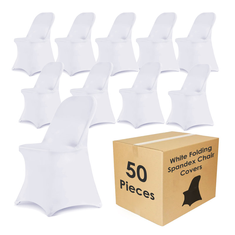 50 pièces de housses de chaises pliantes en élasthanne