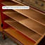 Image de couleur solide et rangement en bois manufacturé