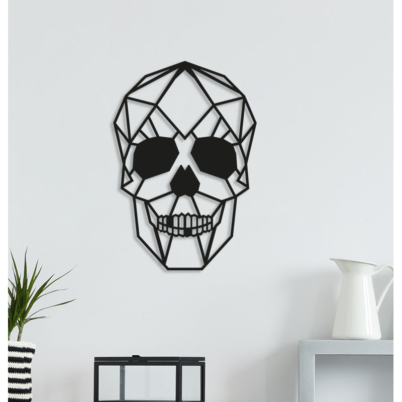 Élégant accessoire mural décoratif en métal, noir, 13,8 po x 19,7 po | Fabrication 100% métal, épaisseur: 0,06 po | Conception facile à suspendre au mur, parfaite pour la décoration intérieure et l'esthétique moderne, durable et élégante