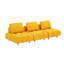 90 pouces de long jaune, sièges spacieux pour divers environnements, coussin à ressorts 3, assemblage facile, style Mid-Century moderne et sièges confortables à assembler,-1931216683