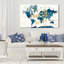 «Desert Blooms Abstact Map the World» par Laura Marshall - impression-64743580-64743579