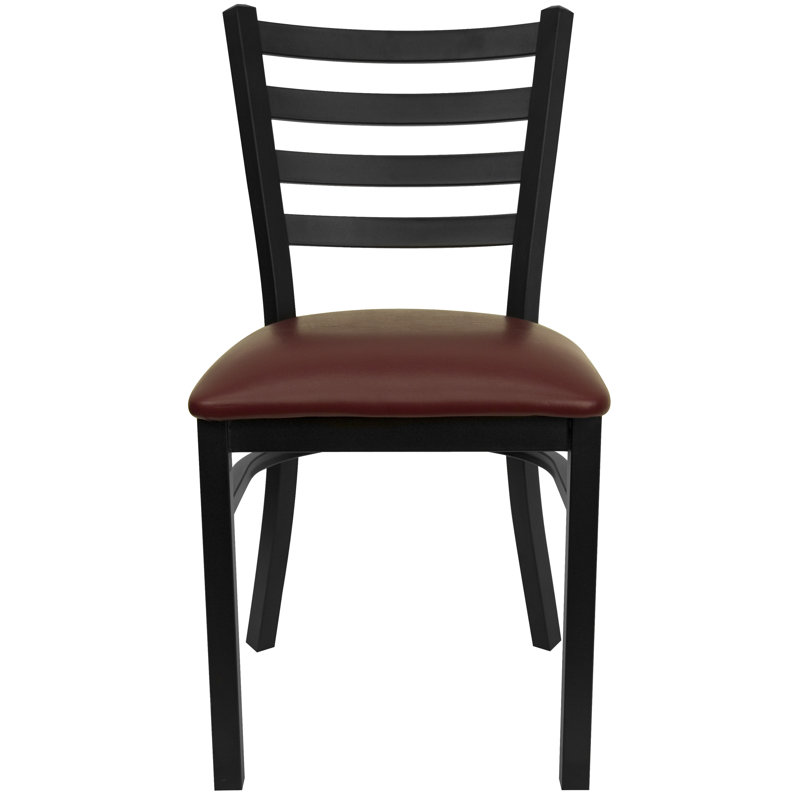 Chaise de restaurant Kendall, Bourgogne, Noir