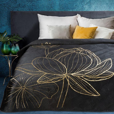 Polito Velvet No Pattern Bedspread