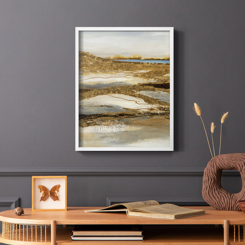 «Let Go Over There», reproduction encadrée - bois massif, Cadre simple blanc, H 10 po x l 8 po