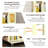 New Style White 4 All Rotating Book Rack, 360 Wheels, Adjustable Shelf, Smooth Movement, High Capacity Storage Unit Bookshelf, Easy Assembly, Small Footprint, Space Utilization, Great For Books-122505497